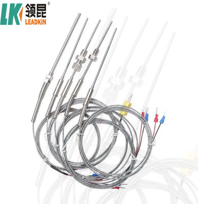 Temperatuursensorsonde met mineraalgeïsoleerde thermocouple van type K met aansluiting