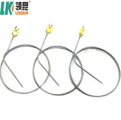 K-type NiCr-NiSi / NiCr-NiAl omhulde thermocouple voor 400°C